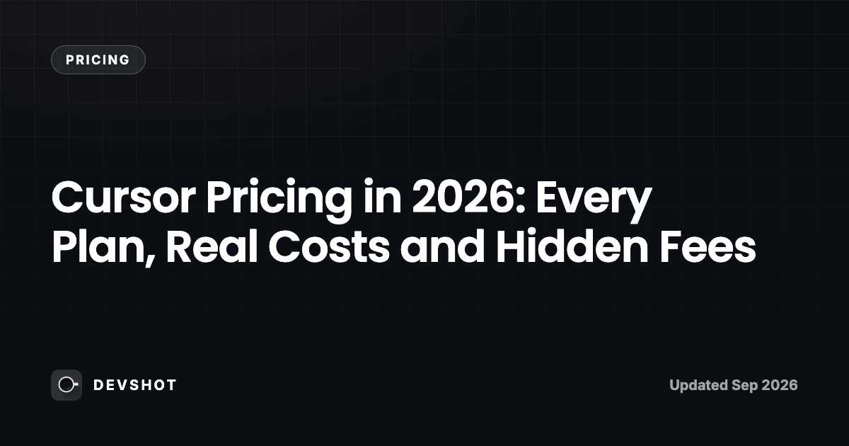 Cursor Pricing in 2026: Every Plan, Real Costs and Hidden Fees